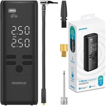 پمپ باد و پاوربانک و چراغ قوه شارژی مومکس CR16D