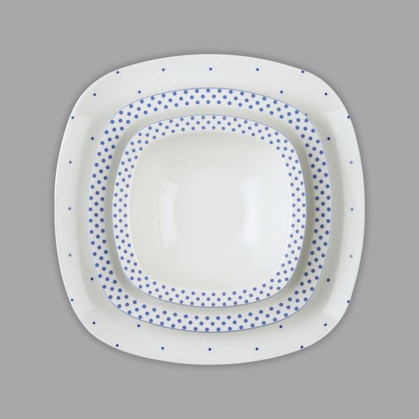 سرویس غذاخوری 27 پارچه 6 نفر چینی زرین ایران مدل کواترو ورنیکا درجه عالی