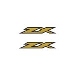 برچسب بدنه موتورسیکلت لیزارد مدل اسپرت طرح zx کد LZD-1016 بسته 2عددی
