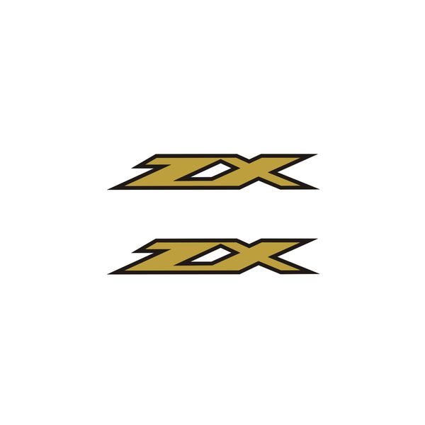 برچسب بدنه موتورسیکلت لیزارد مدل اسپرت طرح zx کد LZD-1016 بسته 2عددی