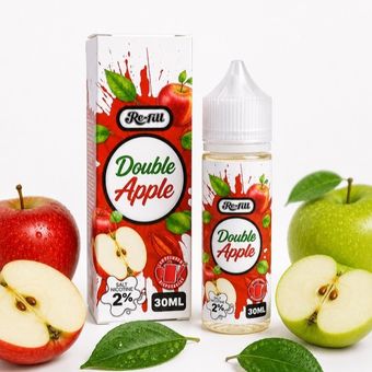 سالت دوسیب دکتر ویپ ریفیل – (dr.vape(RE-FILL) )DOUBLE APPLE 30ML طعم: ترکیب سیب قرمز و سبز دیجی پی اقساط