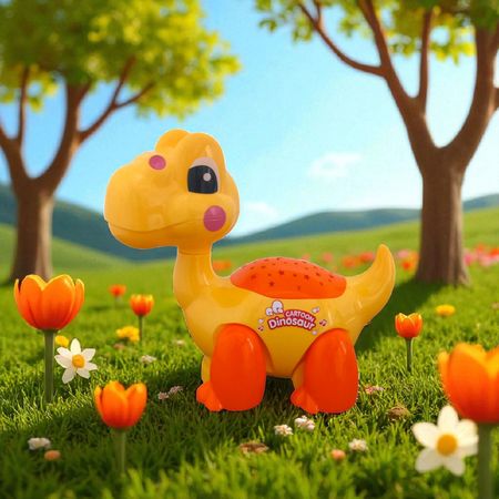 اسباب بازی موزیکال مدل دایناسور مهربان