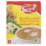 سوپ نیمه آماده جو و قارچ الیت مقدار 65 گرم باکس 12عددی