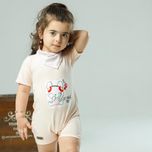 رامپر + دستمال گردن طرح خرگوش