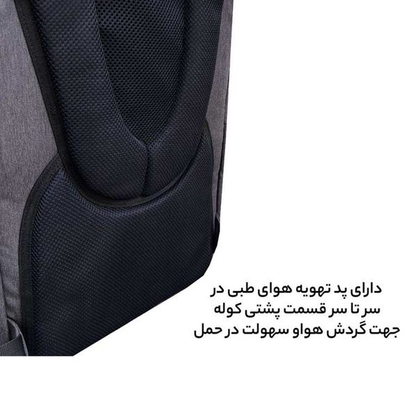 کوله پشتی لپ تاپ مدل MDSS-CH4034 مناسب برای لپ تاپ 14.1 تا 15.6 اینچی