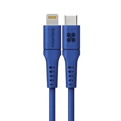 کابل تبدیل USB-C به لایتنینگ پرومیت مدل POWERLINK-120.BL طول 1.2 متر