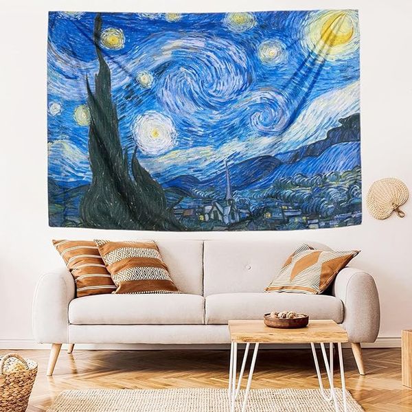 پوستر پارچه ای فیانی مدل بکدراپ شب پرستاره کد F158