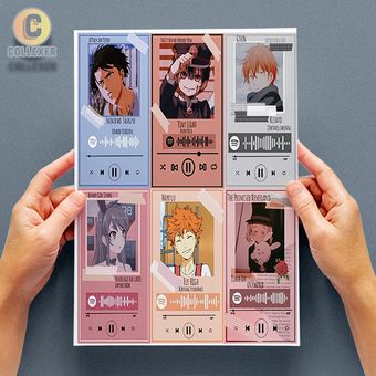 استیکر پک بدون برش انیمه طرح ترکیبی - شیت برچسب A4 و A5 - کد 23