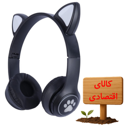 هدفون بیسیم طرح گربه First مدل F-22 با ضمانت سلامت محصول
