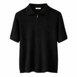 پولوشرت بافت نیم زیپ