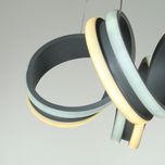 لوستر مدرن مدل گل 5پر 3لاین