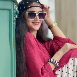 عینک آفتابی سفید e044