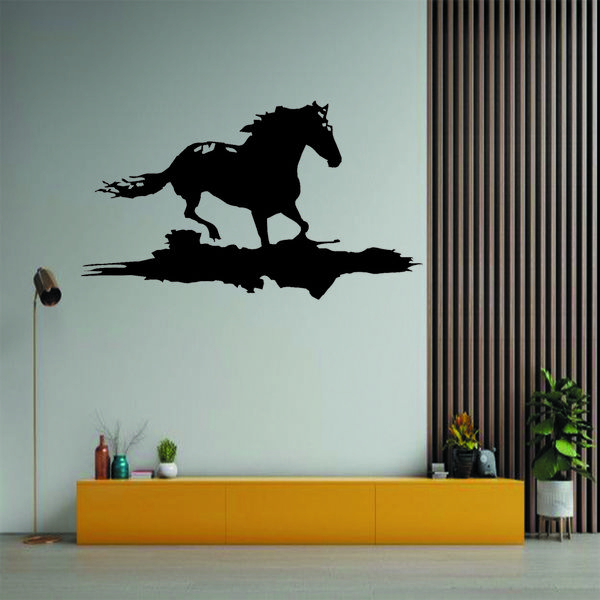 استیکر مدل چوبی طرح اسب کد S64