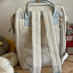 کوله هیماواری رنگ کرم سبز دسته ابی
