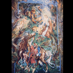 تابلوفرش دستبافت مینیاتور