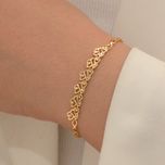 نیم ست طلا 18 عیار زنانه طلای مستجابی مدل طلوع کد 015