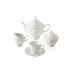 سرویس 103 پارچه غذاخوری چینی زرین ایران سری نئوکلاسیک طرح دلسا درجه یک