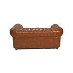 مبل انتظار دو نفره هلکو مدل چستر دو قالپاقه عسلی