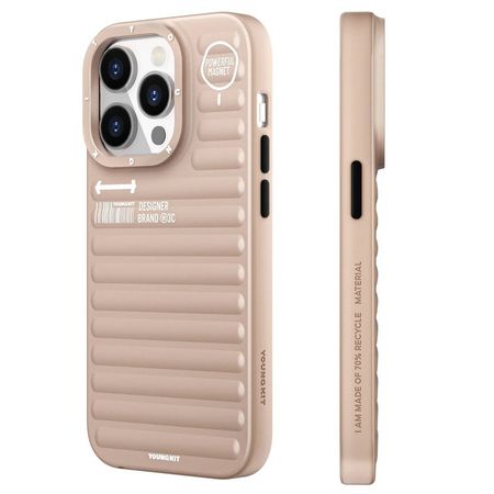 قاب iphone 13 برند یانگ کیت youngkit true color plain Lugagge-inspired Series (مگ سیف ساپورت)