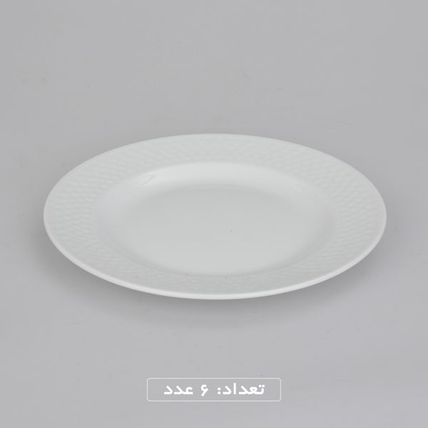 سرویس غذاخوری 28 پارچه چینی زرین ایران سری رادیانس مدل White 2 درجه عالی