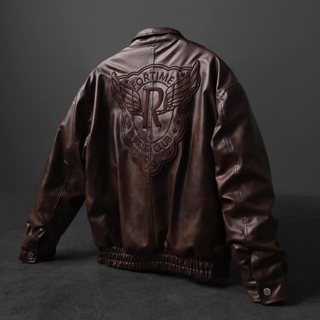 جکت چرم گل دوزی Retro