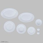 سرویس غذاخوری 28 پارچه چینی زرین ایران سری رادیانس مدل سفید درجه یک