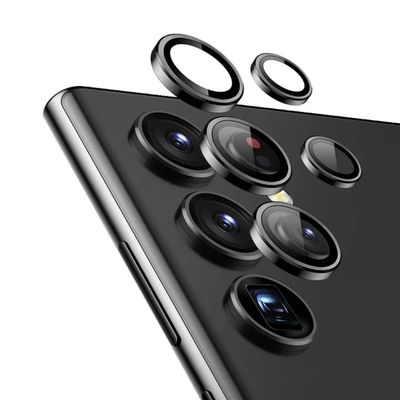 محافظ لنز دوربین فلزی مدل LENS FILM  مناسب برای گوشی موبایل سامسونگ Samsung Galaxy S23 Ultra