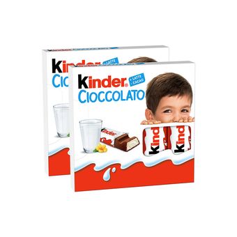 شکلات شیری کیندر -100 گرم بسته 2 عددی( هر عدد 8 تایی)