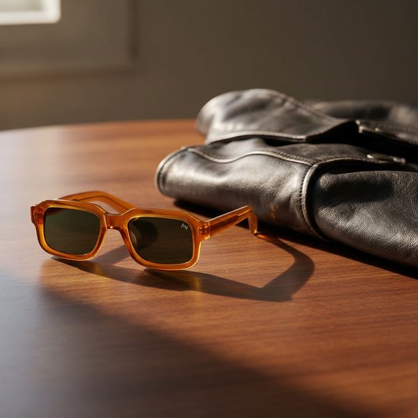 عینک آفتابی مستطیلی آلبرت وگ مدل SZ8302 Apricot Hunter