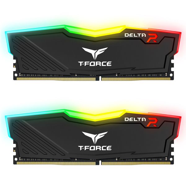 رم دسکتاپ DDR4 دو کاناله 3600 مگاهرتز CL18 تیم گروپ مدل DELTA RGB ظرفیت 32 گیگابایت