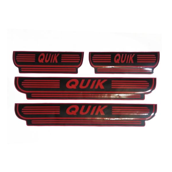 برچسب پارکابی خودرو طرح QUIK مجموعه 4 عددی مناسب برای کوییک