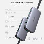 هاب 9 پورت USB-C یوگرین مدل 70409 (گارانتی 24ماهه آونگ)