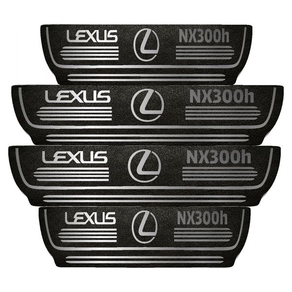 برچسب پارکابی خودرو مهدیار طرح چرم کد pka1036 مناسب برای لکسوس nx300بسته 4 عددی