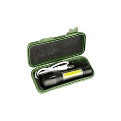 چراغ قوه دو حالته جعبه و فلشر دار شارژی مدل VARLONPAN MX-511S-COB