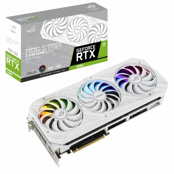 کارت گرافیک ASUS ROG STRIX RTX 3080 10G WHITE استوک