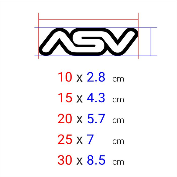 برچسب برش خورده مدل ASV کد 0094