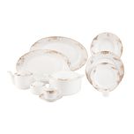 سرویس غذاخوری 102 پارچه چینی زرین ایران سری رادیانس مدل کلودیا درجه یک