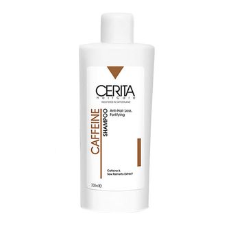 شامپو تقویت‌کننده و ضد ریزش سریتا مدل کافئین مناسب برای انواع مو حجم 200 میلی‌لیتر