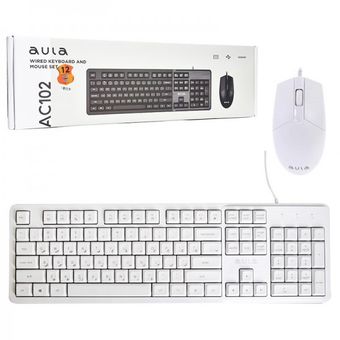 کیبورد و موس آئولا  سفید AC102