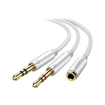مبدل 2 نر به 1 ماده AUX یوگرین مدل AV140-10790 طول 20 سانتی متر