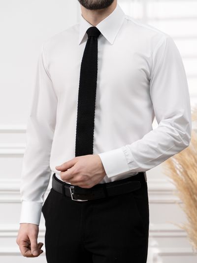 پیراهن سفید تترون کدsh300