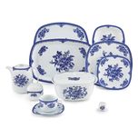 سرویس غذاخوری 98 پارچه 12 نفره چینی زرین ایران مدل فلورانس کواترو درجه عالی