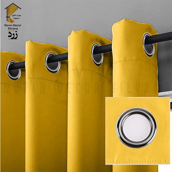 پرده نوین دکور سیلوانا مدل کتان کد 180 1 سایز 180 × 140 سانتی متر