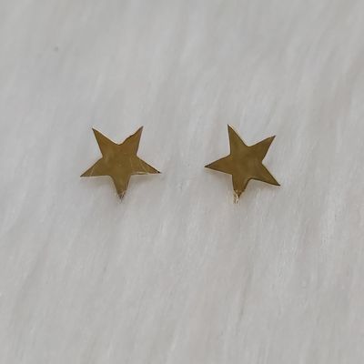 گوشواره زنانه مدل میخی طرح لارج ستاره کد sta111large