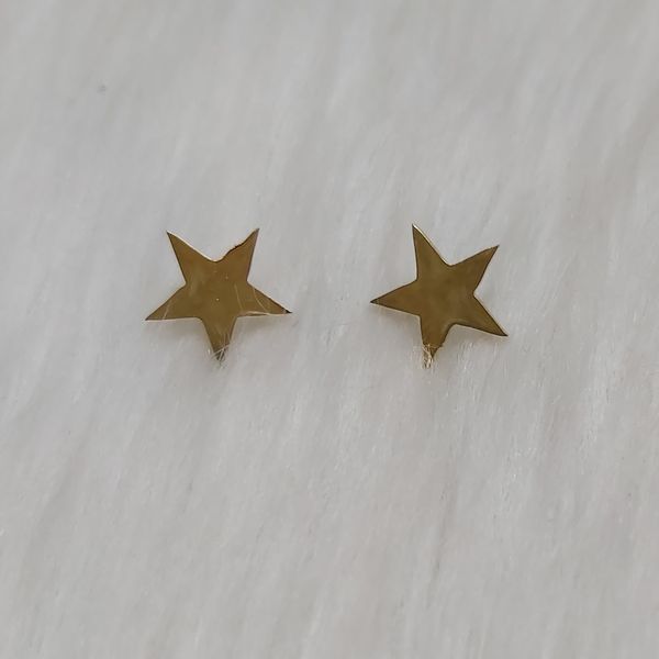 گوشواره زنانه مدل میخی طرح لارج ستاره کد sta111large