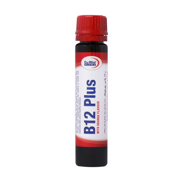 ویال خوراکی ویتامین B12 پلاس یوروویتال بسته 6 عددی
