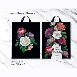 نایلون دسته زنبیلی مدل گل سایز 40×30