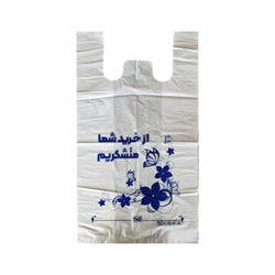 نایلکس دسته رکابی مدل گل سایز 75×65 بسته 25 کیلوگرمی