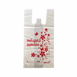 نایلکس دسته رکابی مدل گل سایز 47×37 بسته 25 کیلویی