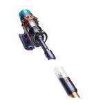 جارو شارژی عصایی دایسون مدل Gen5detect با موتور دیجیتالی 280 وات هوا، باتری 3800 میلی‌آمپر‌ساعت با عمر تا 70 دقیقه، فیلتر HEPA ض
